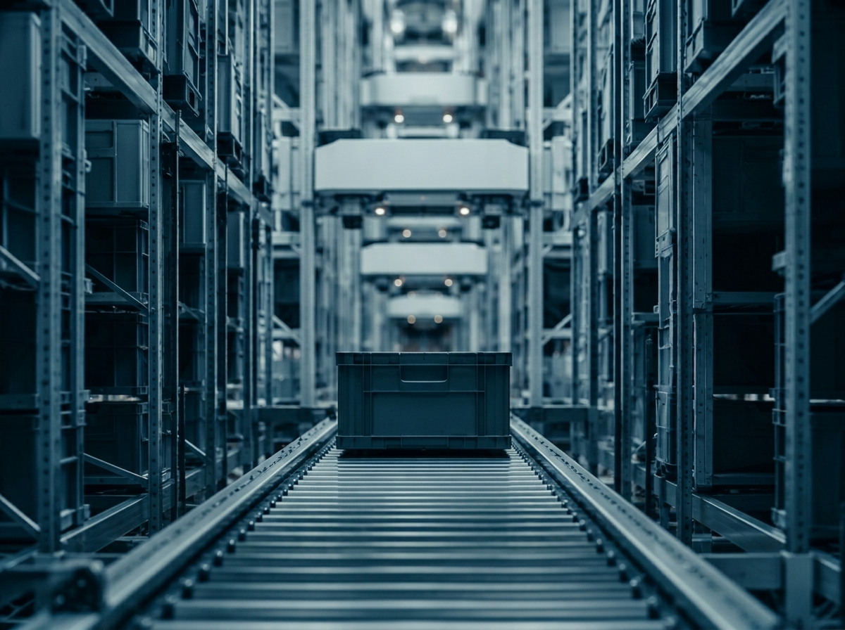 Automated storage system with conveyor